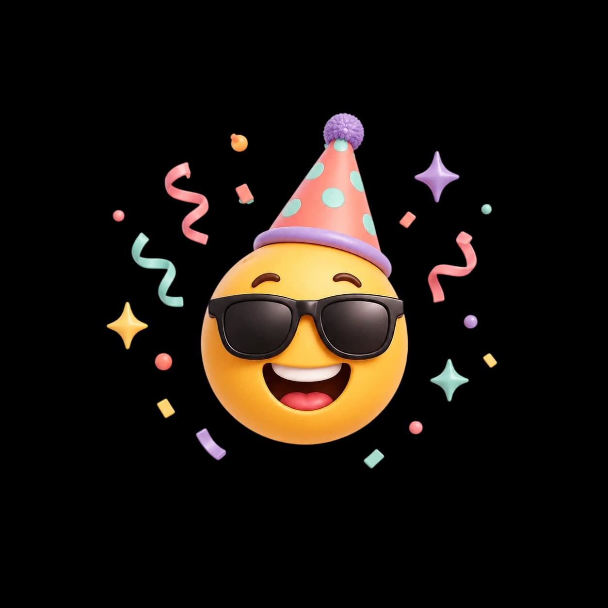 Funny birthday wishes card illustration